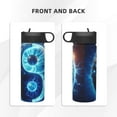 thumbnail image 3 of Pofeuu Blue Yin And Yang Print 18oz Sports Insulated Kettle, Sports Bottle Water Bottles For Men Women For Gym Hiking Camping Running Mountain Bike Outdoor Sports, 3 of 8