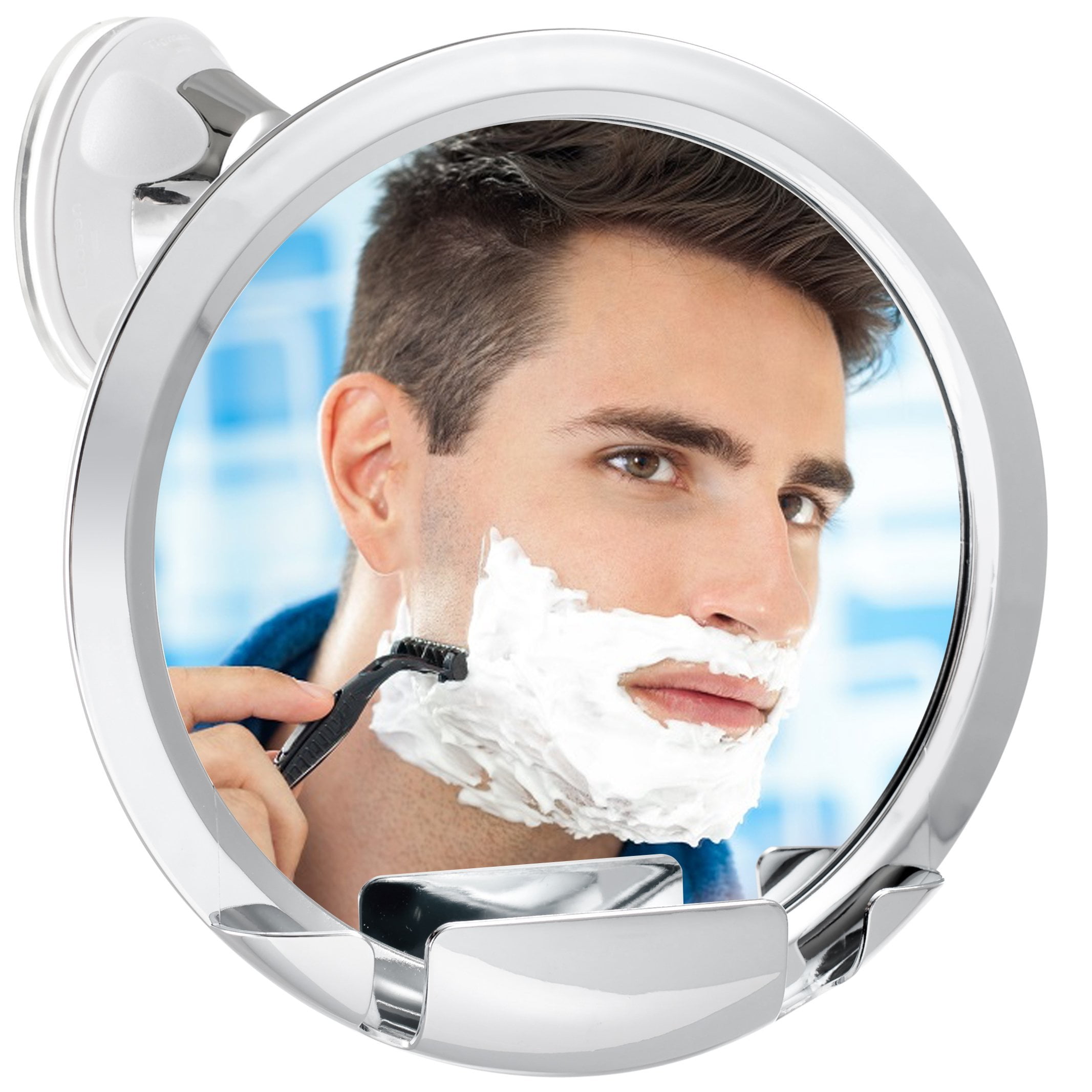 Fogless Shower Mirror for Shaving with Razor Hook,Anti-Fog Bathroom Shaving Mirr 