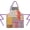 Floral Patchwork, variant on Floral Aprons for Women Adjustable Kitchen Apron with Pockets Cotton Linen Chef Cooking Apron for Spring