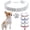 White, variant on 2Pcs Bling Dog Necklace Collar for Small Dogs Rhinestone Puppy Necklace Girl Cute Sparkly Glitter Crystal Diamond Cat Collar for Cat XXS XS Small Medium Breed Female Pets
