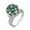 Green, variant on Round 10 Carat Moissanite Rings for Women D Color VVS1 Clarity Lab Created Big Diamond Rings Vintage 925 Sterling Silver Moissanite Engagement Ring Fine Jewelry