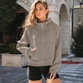 thumbnail image 7 of SUNBS Hoodies for Women Half Zip Pullover Oversized Hoodies Y2k Quarter Zip Sweatshirts Thumb Hole Fleece Outfit, 7 of 7