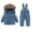 Blue, variant on ZACPNCV Unisex Toddler Snowsuit Boy Baby Winter Coat Girl Snow Pants and Jackets Bib Beige