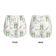 thumbnail image 3 of KLL Frog and Mushrooms Pattern Shorts Women,Athletic Shorts High Waisted Running Shorts Pocket Sporty Short Gym Elastic Workout Shorts-Medium, 3 of 7