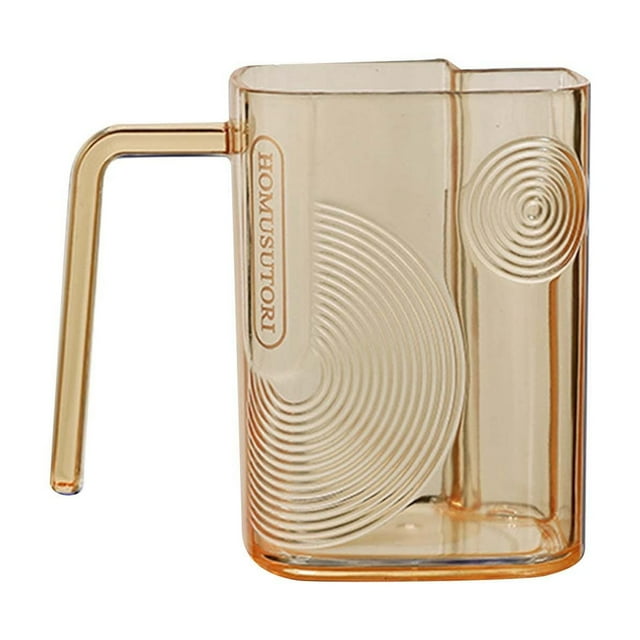 Large Capacity Transparent Square Toothbrush Holder Cup For Modern Bathroom Organization With Efficient Drain Design