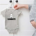 thumbnail image 5 of Llamaste Namaste Spiritual Llama Romper Boys or Girls Infant Baby Brisco Brands 18M, 5 of 6