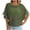 Army Green, variant on Summer Tops for Women Crochet Cover Up Loose Fit Hollow Out Top Crew Neck Vacation Blouse