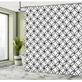 thumbnail image 5 of Ambesonne Modern Shower Curtain, Minimal Pattern, 69"Wx84"L, Black White, 5 of 5
