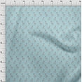 thumbnail image 4 of oneOone Velvet Light Blue Fabric Animal Dress Material Fabric Print Fabric By The Yard 58 Inch Wide, 4 of 5