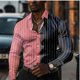 thumbnail image 5 of Camisa informal de negocios con estampado 3D para hombre, camisa formal de manga larga con solapa para verano, primavera y otoño, tallas S a 5XL, envío rápido 2024, 5 of 5
