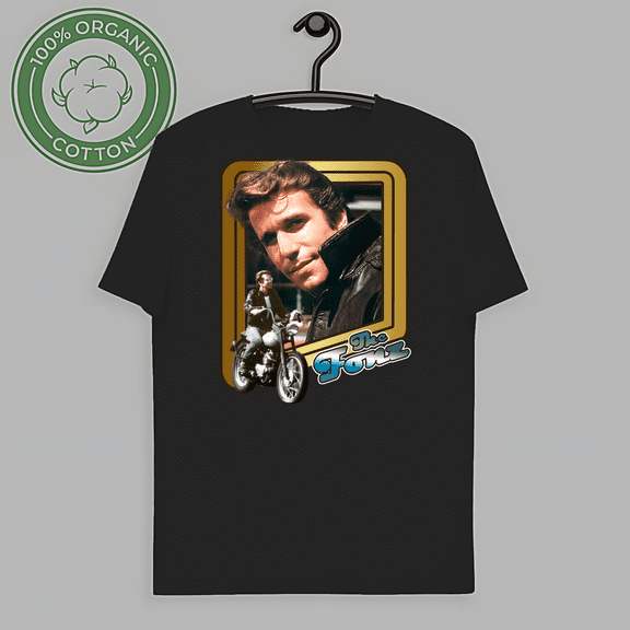 RARE Fonzie THE FONZ T-SHIRT TEE HAPPY DAYS RETRO TV-TH61013
