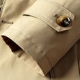 thumbnail image 5 of Ahdbta Men's Trench Coats Dressy Casual Slim Fitted Single Breasted Outwears Notch Lapel Long Sleeve Jackets with Pockets, 5 of 8