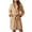 Beige, variant on Lovskoo 2024 Flannel Bathrobe for Women Winter Warm Soft Solid Color Long Sleeve V-Neck Sashes Pokets Hooded Nightgowns Loungewear Beige