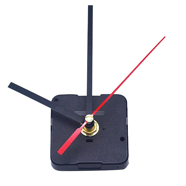 Quartz Clock Movement Mechanism DIY Repair Parts Black + Hands High Torque Long Shaft Clock Movement Mechanism With 5 Different Pairs Of Hands DIY Clock Repair