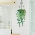 thumbnail image 2 of Yxwen Clearance,Green Plant Hanging Decor,Artificial Hanging Flowers for Outdoor Artificial Hanging Plants 97cm Trailing Plant Vines Greenery for Wall Ceiling & Balcony Decor (Multiple Colors), 2 of 4