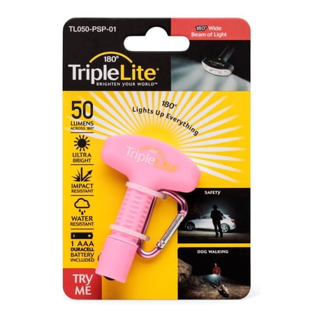 TripleLite 50 lm Pink LED Flashlight AAA Battery