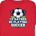 thumbnail image 4 of Inktastic I'd Rather Be Playing Soccer Boys or Girls Long Sleeve Toddler T-Shirt, 4 of 5