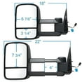 thumbnail image 2 of 0306 SILV/SIER/AVA/SUB/TAH/YUK PR HEATED POWER FOLDAWAY OE MIRROR BLK EXTENDABLE TOWING DUAL GLAS, 2 of 2