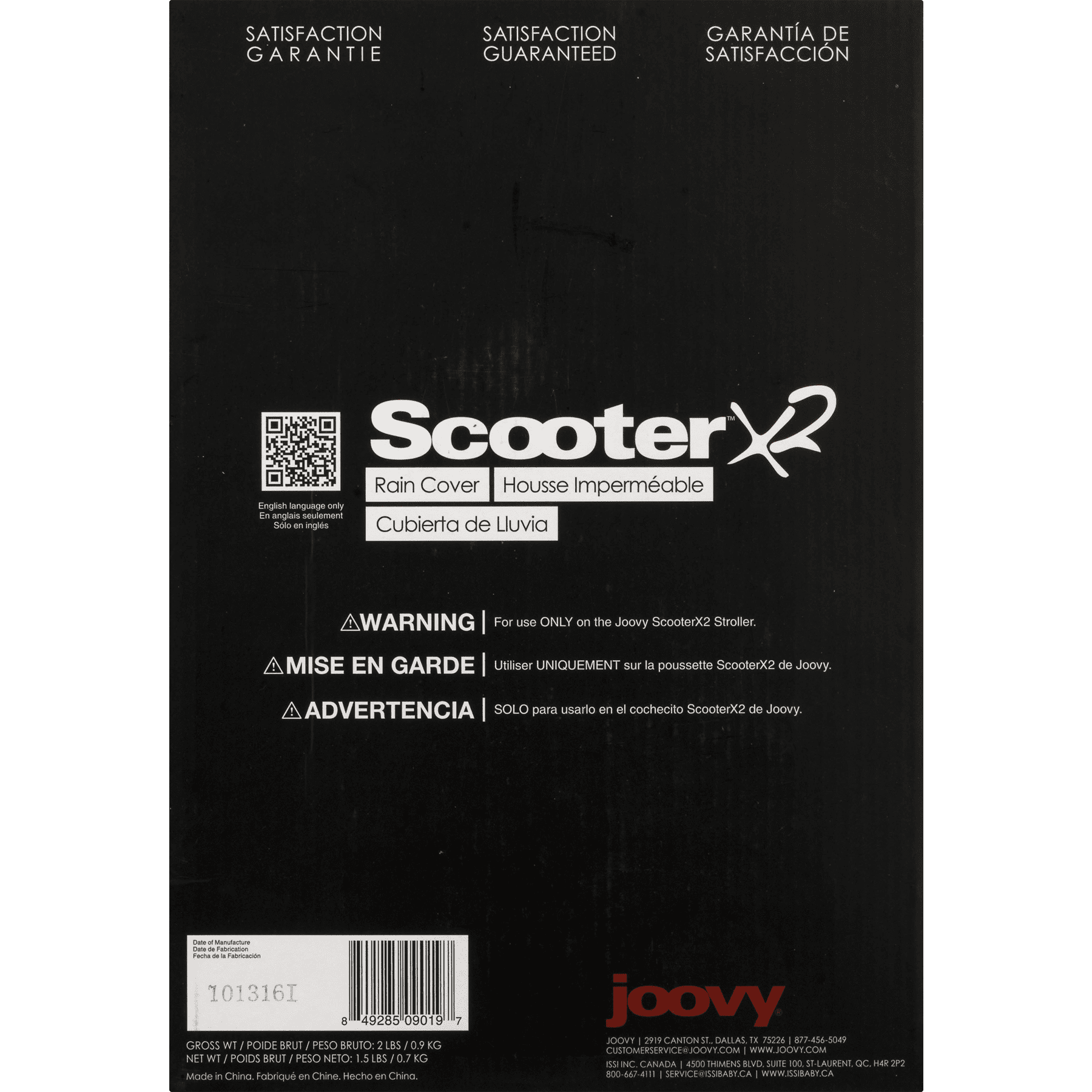Joovy scooter cheap x2 rain cover
