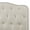 Beige, variant on Tufted Fog-Beige Linen Fabric Headboard and Panel Bed Frame in Full