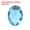 Light Blue, variant on Uxcell 200 Pack 25x18mm Oval Flatback Cabochons Acrylic Rhinestone, Rose