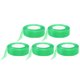 thumbnail image 2 of 5 rollos de cinta de organza transparente verde de 50 yardas de largo y 0,98 pulgadas de ancho para envolver regalos, ramos de fiesta y bodas., 2 of 14