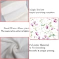 thumbnail image 2 of Hanging Towels 2 Pcs, Dish Towels Sweet Peas Watercolor Flowers Absorbent Hand Towels with Hanging Loop Washcloth for Bathroom Kitchen, 2 of 6