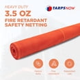 thumbnail image 3 of Tarps Now Construction Safety Debris Netting Rolls, (4' x 150') - Fire Retardant Heavy Duty Debris Netting with ¼” Mesh Scaffold Net Enclosure, Barricade, Visibility Barrier, Fencing Roll - Orange, 3 of 6