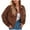 Coffee, variant on Lovskoo 2024 Women's Corduroy Shacket Shirt Jacket Fall Winter Solid Color Button Down Long Sleeve Coats Coffee