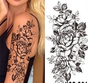 Custom Half Sleeve Birth Flower Tattoo Design Floral Tattoo  Etsy