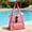 Pink, variant on Mesh Poolside Tote Bag, Large Capacity Portable Drawstring Storage Net for Swimming Towels, Wet Clothes and Travel Supplies
