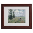 thumbnail image 3 of Trademark Fine Art "The Poppy Field" Matted Framed Canvas Art by Claude Monet, 3 of 3