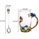 thumbnail image 2 of Juego de tazas de vidrio Goodking [paquete de 2], taza de café esmaltada de 12 oz con asa, tazas de té de mariposa y rosa para mujer, mamá, abuela, amiga, esposa, Navidad WD.WDQZL Hogar, 2 of 6