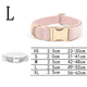 thumbnail image 2 of Juego de collar y correa para perro. Cuero vegano suave y fácil de limpiar con hebilla de metal de oro rosa para, 2 of 5