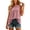 Pink, variant on Women's Sleeveless Lace Patchwork Top | Casual Round Neck Solid Blouse | Summer Beach Vacation Layering Tank