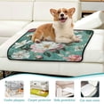 thumbnail image 6 of Qxltty Rococo Florals Cat litter Pads Pet Set of 3 Diaper Mats Center Anti-leakage Layer Absorbent Soft and Comfortable, 6 of 7