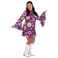 thumbnail image 1 of Women's Plus Size Groovy Flower Power Costume, 1 of 5