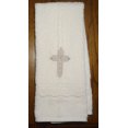 thumbnail image 3 of Baby Baptism Towel with Cross Embroidery and Lace, 3 of 4