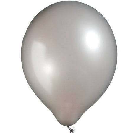 11" Latex Balloons Metallic SILVER