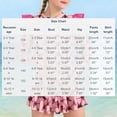 thumbnail image 2 of Girls Long Sleeve Rashguard Swimsuit Set, UPF 50+ Sun Protection Two Piece with Skirt, Tankini Bathing Suit for Swimming Lessons, Pool Beach Vacation Wear, 2 of 7
