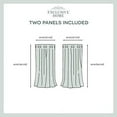 thumbnail image 5 of Exclusive Home Branches Linen Blend Grommet Top Curtain Panel Pair, 54"x63", Natural, 5 of 5