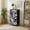 Color-3, variant on 4 Drawer Vertical Storage Dresser abstract fantasy Gothic city decorative Gothic roofs with Wood Top Fabric Pull Drawers