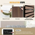 thumbnail image 5 of 2 Packs Soundproof Wall Panels, 46.45" x 23.81" Wood Slat Wall Panel Wood Wall Panels 3D Sound Dampening Panels Wall Decoration 3D Wall Panels for Interior Wall Decor, Walnut, 5 of 8
