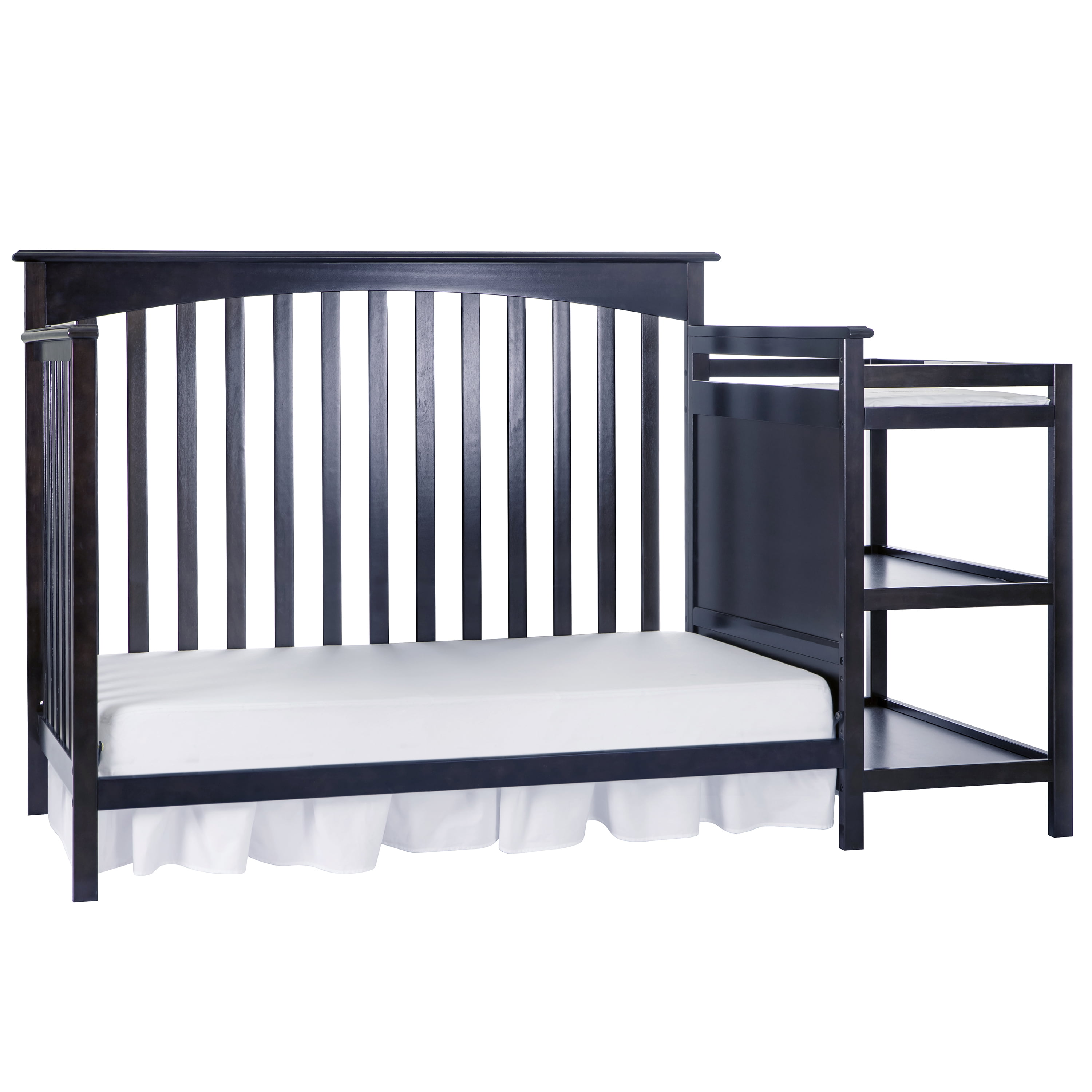 Dream On Me Chloe 5-in-1 Convertible Crib and Changer, Navy