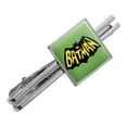 thumbnail image 1 of Batman Classic TV Series Logo Square Tie Bar Clip Clasp Tack- Silver or Gold, 1 of 6