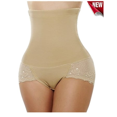

Eleady Waist Trainer Women Body Shaper High Waist Butt Lifter Tummy Control Panty Slim (Beige Large)