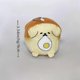 thumbnail image 5 of Cartoon Dog Plush Doll with Toast Bread Pendant - Shiba Inu & Corgi Style, Small Bag Charm, 5 of 5