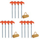thumbnail image 1 of Estacas Atornilladas para Campaña Resistentes 25cm Senderismo 4 Uds., 1 of 8
