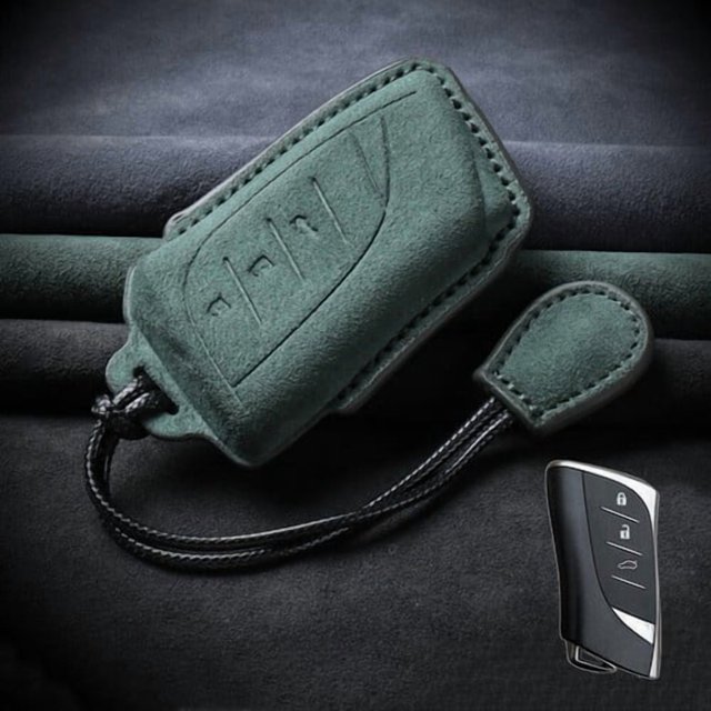 Car Key Fob Cover Case Protector Suede Leather Car Key Fob Case Cover For Lexus ES IS UX LS NX RX LC500 ES300h