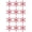 Red#4, variant on Glowing 12PCS LED Snowflake Wall Set, Multi-Color Remote Controlled Christmas Winter Wall Lights, Easy Stick Holiday Decor (Green)
